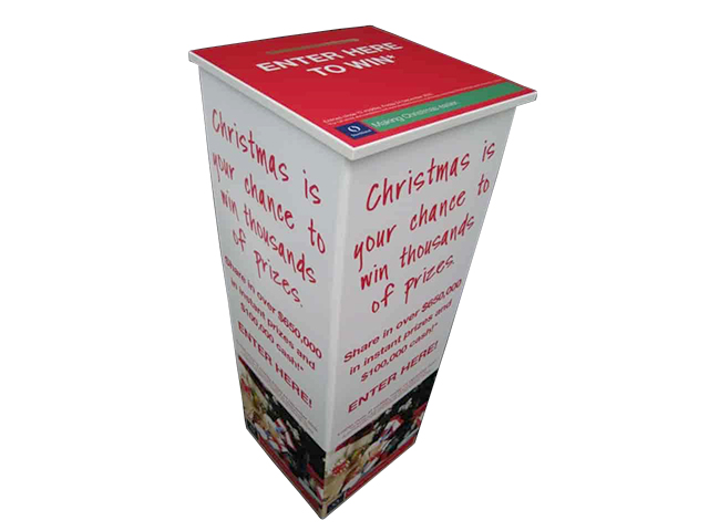 Free Standing Entry Box With Graphics All Over