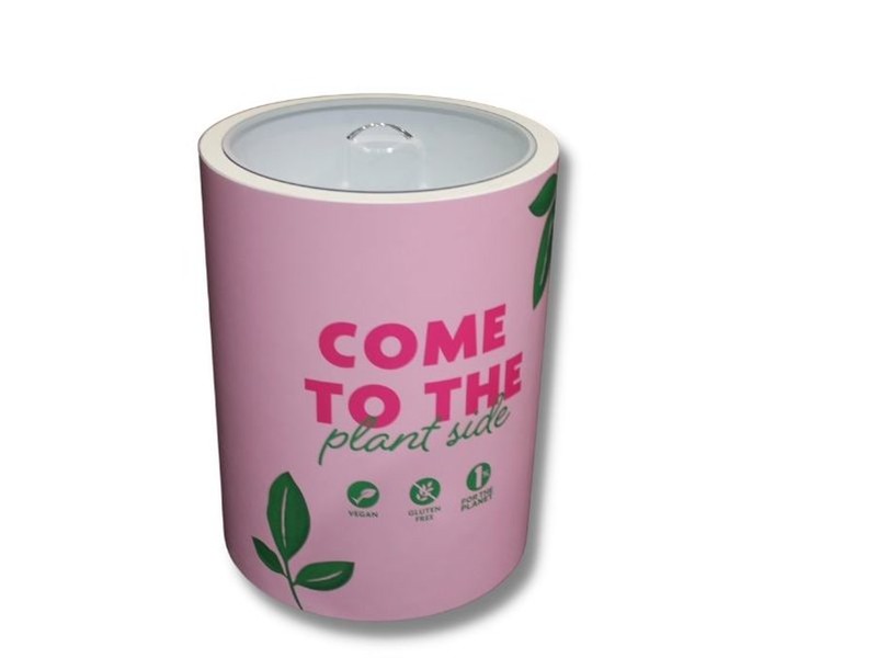 Large size wheeled sampling bin with lid
