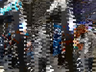 Touchscreen Kiosk Gaming Expo