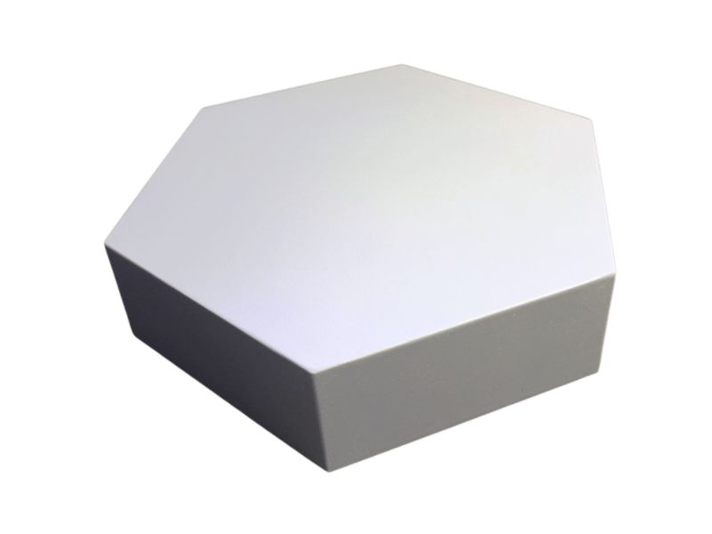 Hexagonal plinth