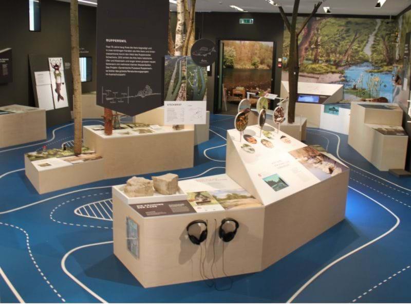 printed vinyl flooring in an exhibition