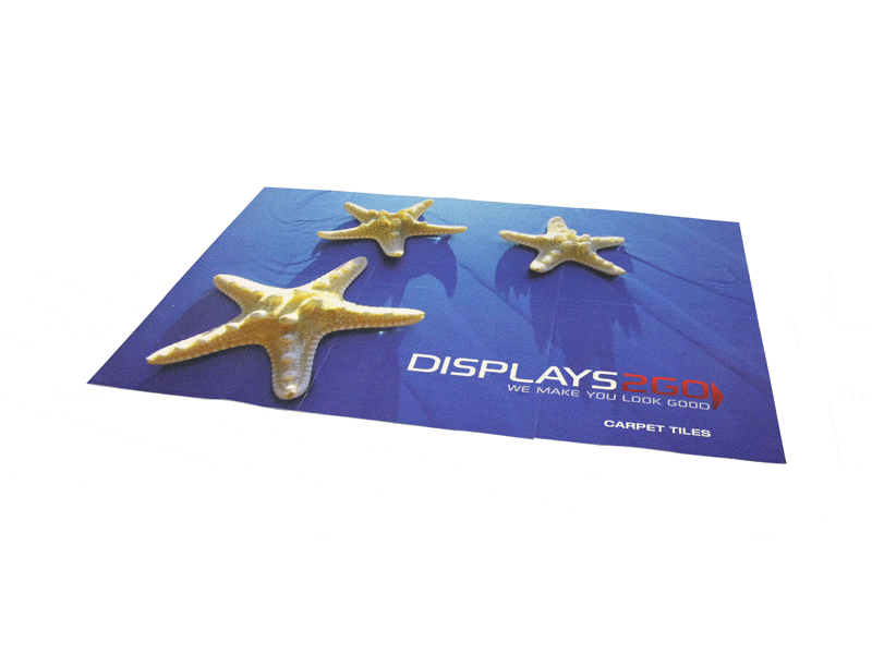 Printed carpet tiles