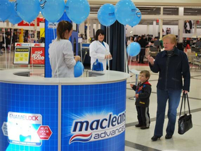 Round Mall Sales Counter