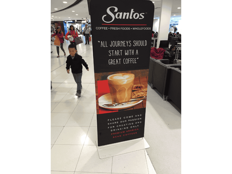 Banner stands for use at conferences and exhibitions