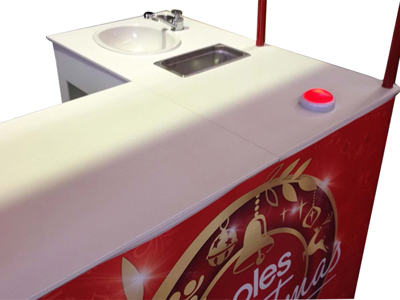 Coles Demo Table with Sink