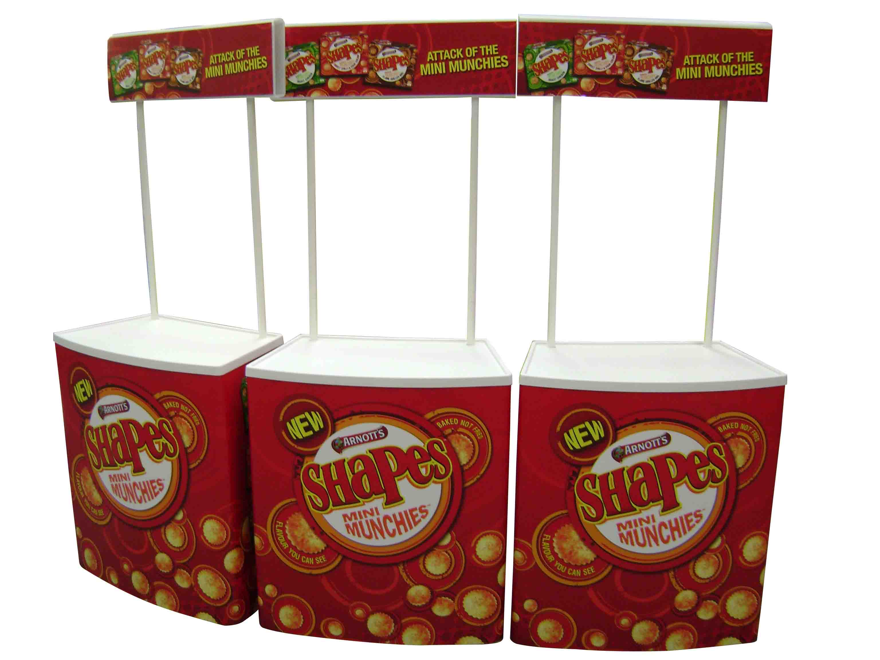 Superlight 800 curved demonstration table